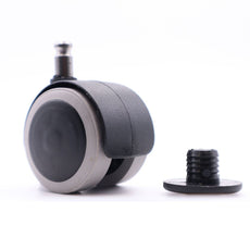 Nábytek s gumovým otočným kolečkem s krátkým montážním špendlíkem o průměru 8 mm a pouzdrem o průměru 40 mm.