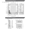 Sada systému zavírání zásuvek s tlumením, VYSOKÁ, V: 185 mm, stříbrná