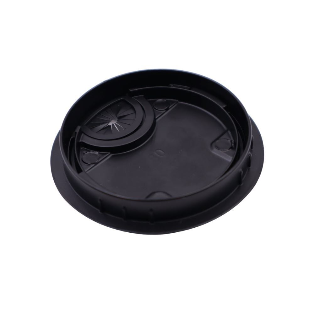 Kovový kabelový gromet s gumovým otvorem - černý matný Ø80mm (3) – Furnica