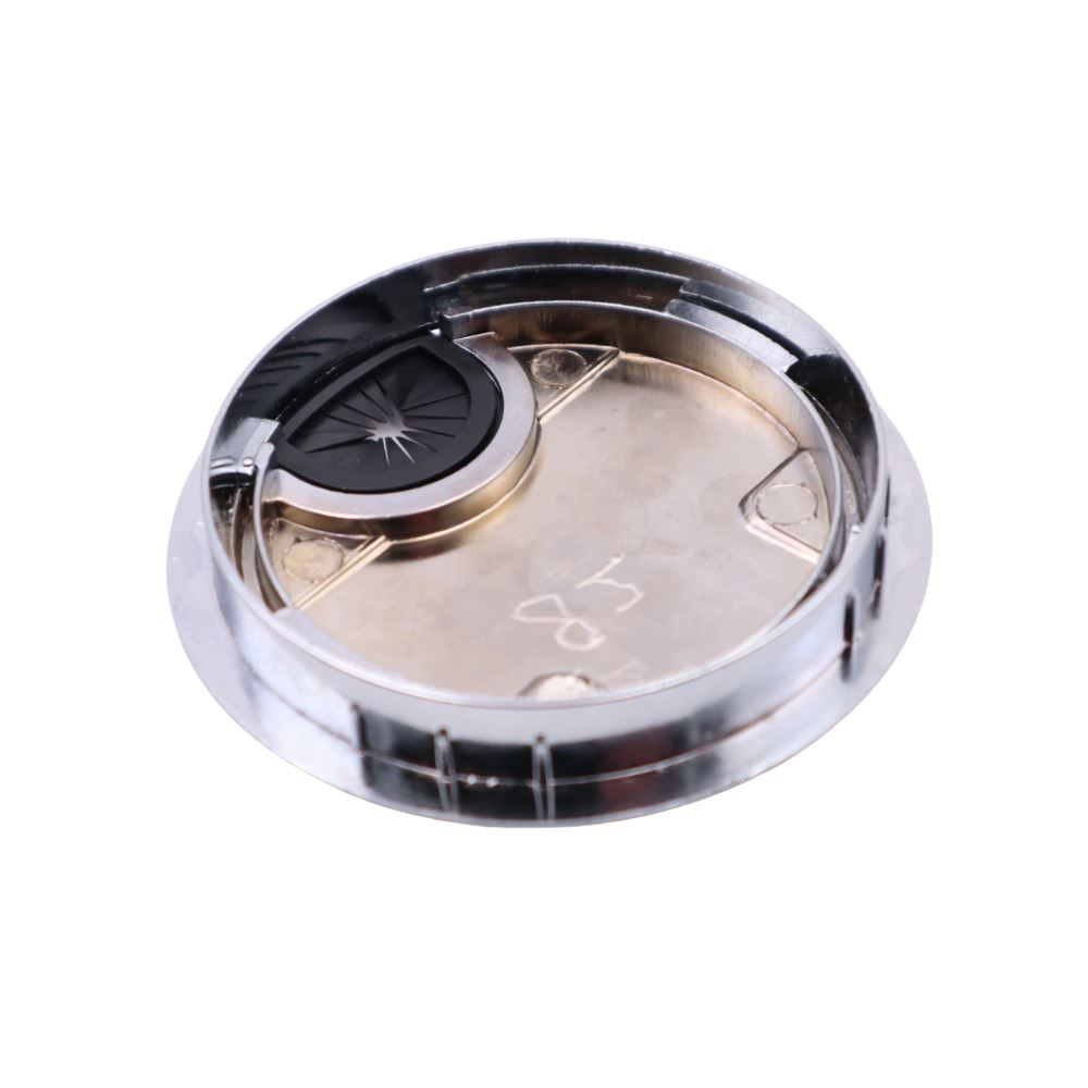 Kovový kabelový gromet s gumovým otvorem - chrom Ø80mm (3) – Furnica