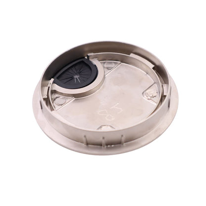 Kovový kabelový gromet s gumovým otvorem - saténový Ø80mm (3) – Furnica