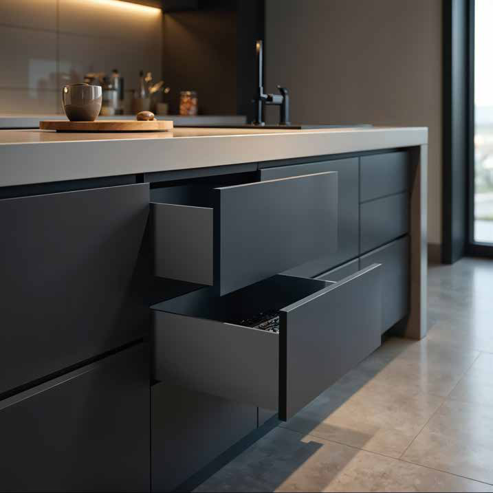 Zásuvkový systém Slim Box 40 kg - tlumené zavírání - 18 mm