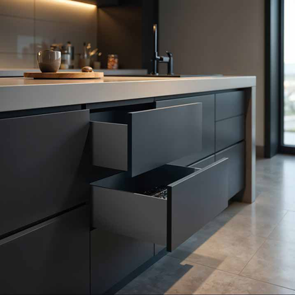 Zásuvkový systém Slim Box 40 kg - tlumené zavírání - 18 mm