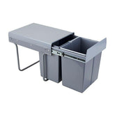 Vysouvací odpadkový koš do kuchyně - 2x20L - skříňka o šířce 400 mm