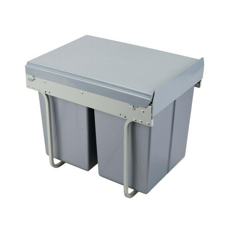 Vysouvací odpadkový koš do kuchyně - 2x20L - skříňka o šířce 400 mm