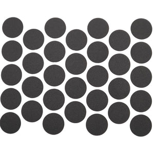 Samolepící krytky na šrouby - černé 18 mm