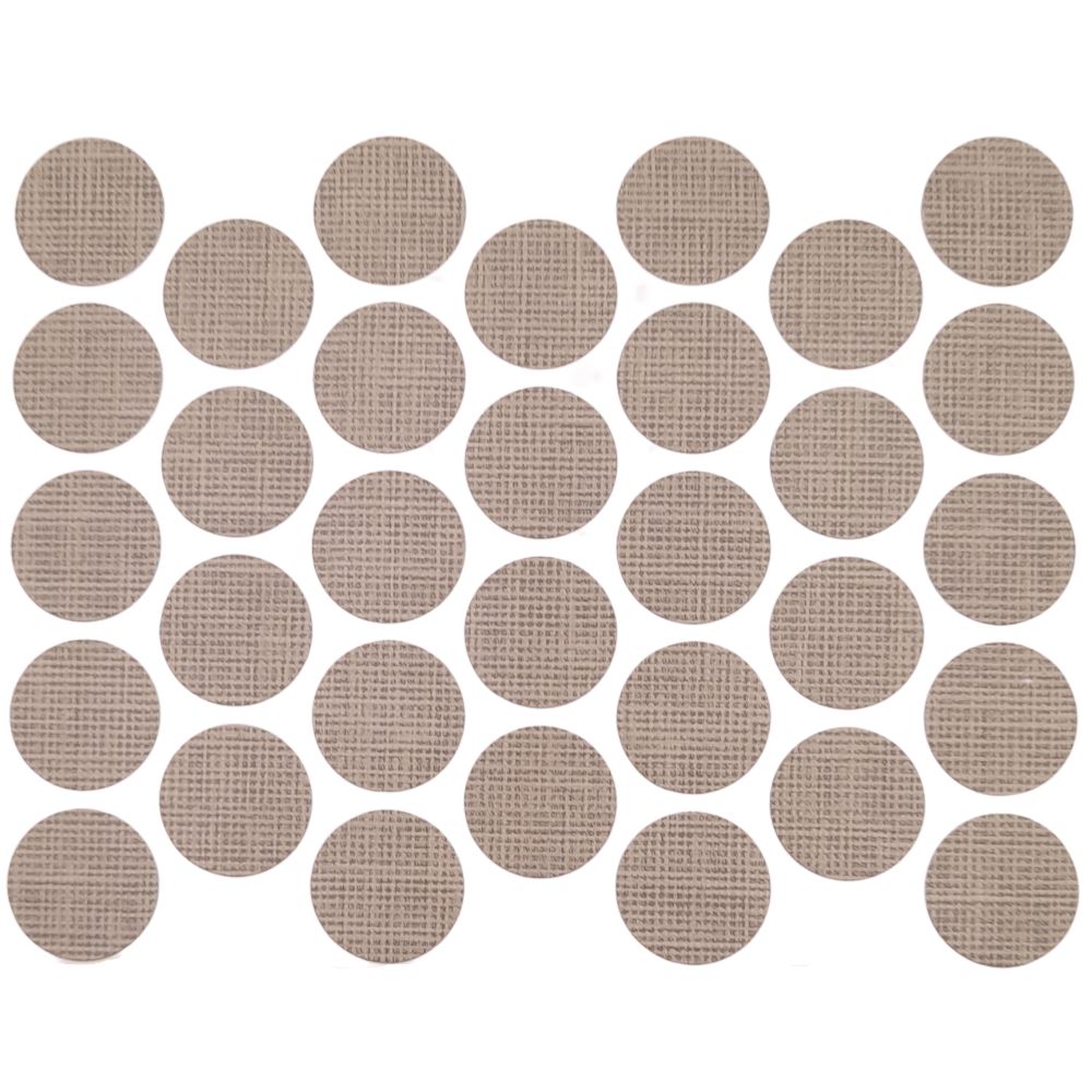 Samolepící krytky na šrouby - bavlněná latte 18 mm – Furnica