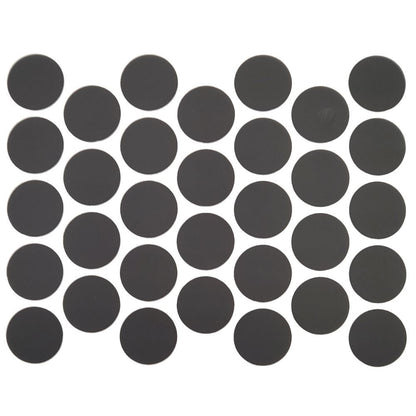 Screw cover caps Self-Adhesive - Matt Black 18mm Furnica 