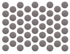 Samolepící krytky na šrouby - kovově šedé, 14 mm