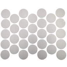 Samolepící krytky na šrouby - kovově šedé 18 mm