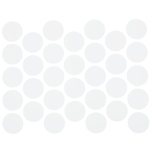 Screw cover caps Self-Adhesive - Milk White 18mm Furnica 