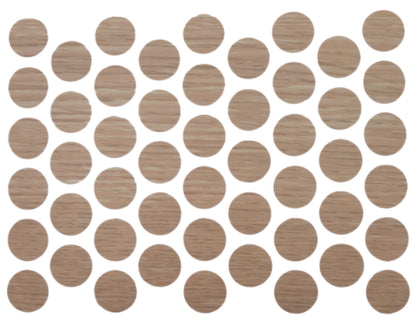 Screw cover caps Self-Adhesive - Natural Oak 14mm Furnica 