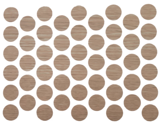 Screw cover caps Self-Adhesive - Natural Oak 14mm Furnica 