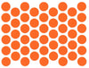 Samolepící krytky na šrouby - oranžové 14 mm