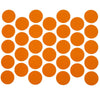 Samolepící krytky na šrouby - oranžové 18 mm