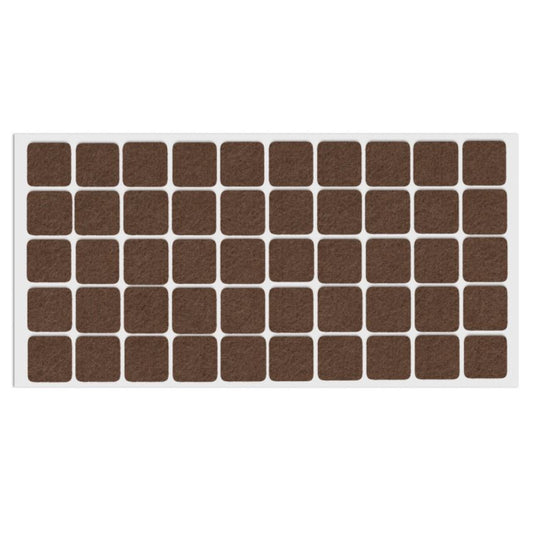 Samolepící filcová podložka 20x20mm hnědá – Furnica