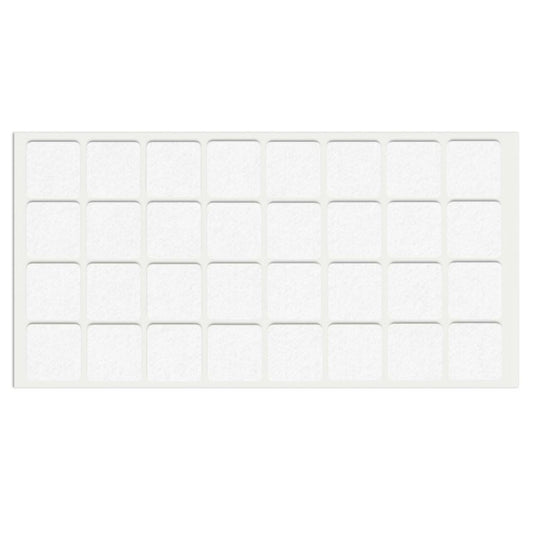 Samolepící filcová podložka 25x25mm - bílá – Furnica