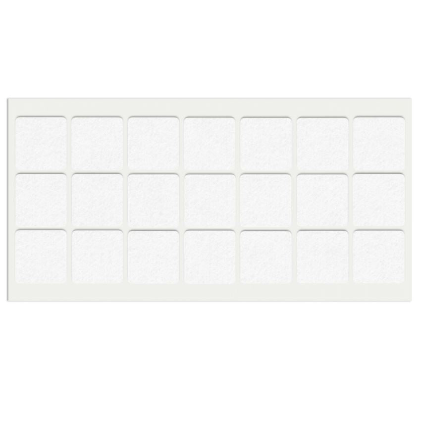 Samolepící filcová podložka 30x30mm bílá – Furnica
