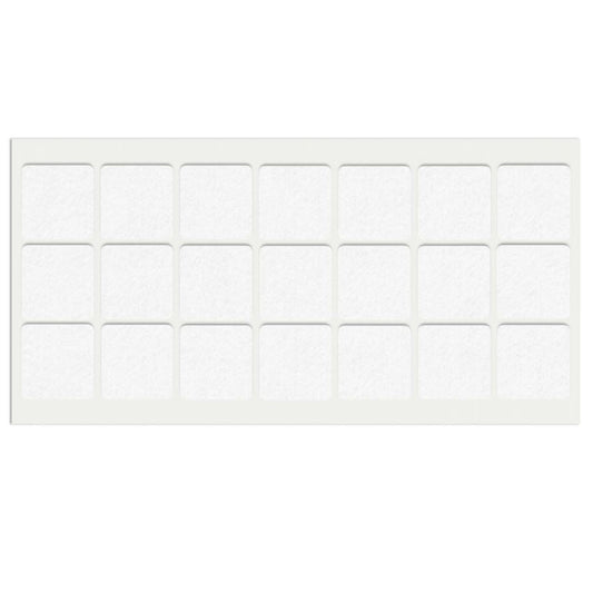Samolepící filcová podložka 30x30mm bílá – Furnica