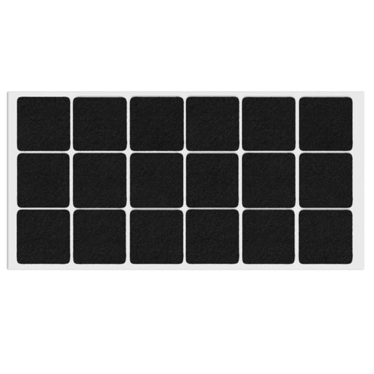 Samolepící filcová podložka 35x35mm černá – Furnica
