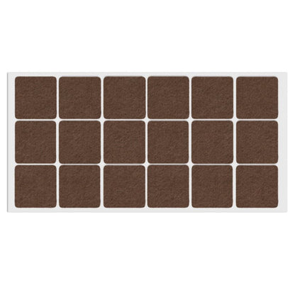 Samolepící filcová podložka 35x35mm hnědá – Furnica