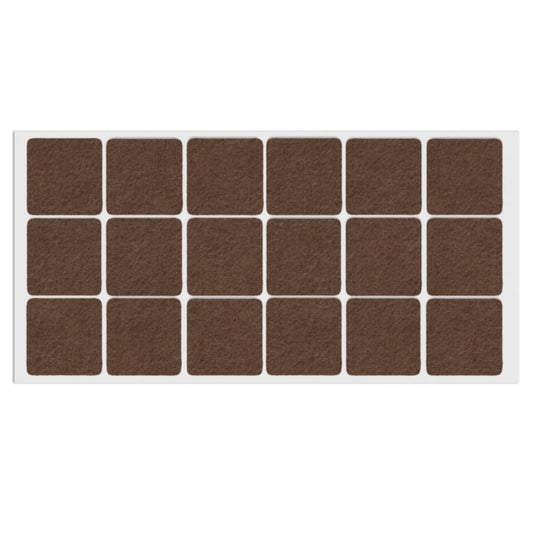 Samolepící filcová podložka 35x35mm hnědá – Furnica