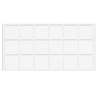 Samolepící filcová podložka 35x35mm bílá – Furnica
