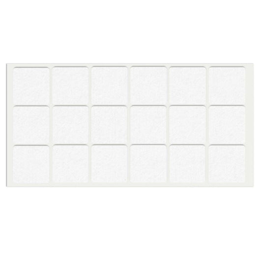 Samolepící filcová podložka 35x35mm bílá – Furnica