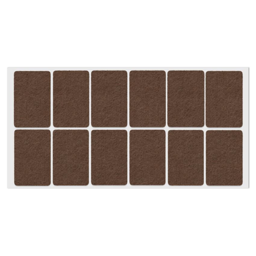 Samolepící filcová podložka 35x55mm hnědá – Furnica