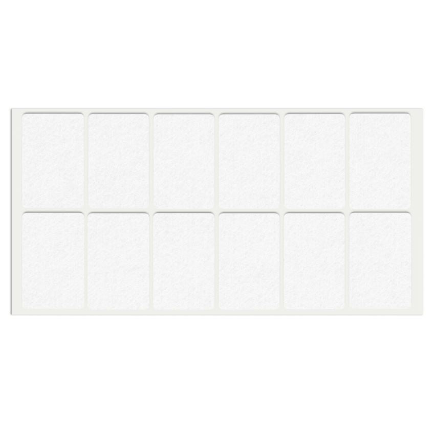 Samolepící filcová podložka 35x55mm bílá – Furnica
