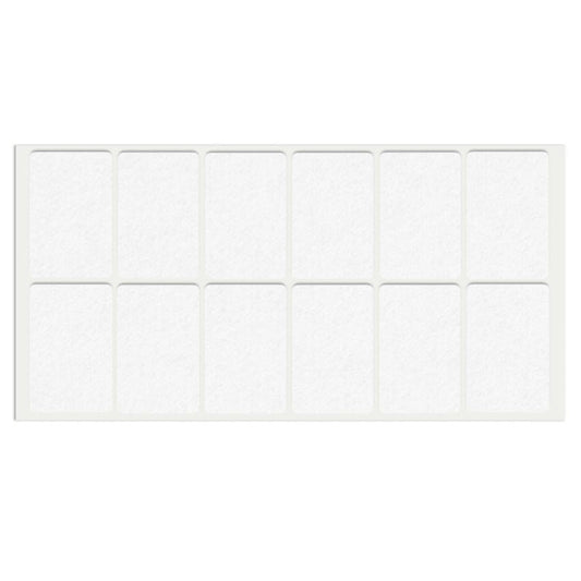 Samolepící filcová podložka 35x55mm bílá – Furnica