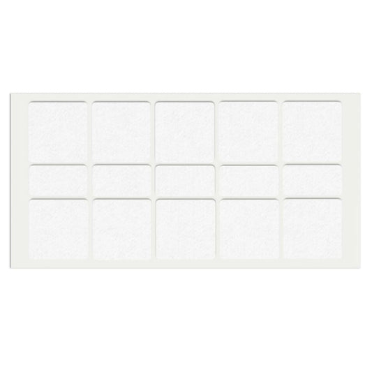 Samolepící filcová podložka 40x40mm/20x40mm bílá – Furnica