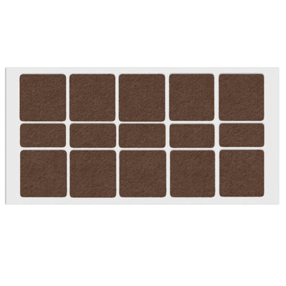 Samolepící filcová podložka 40x40mm/20x40mm hnědá – Furnica