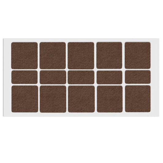 Samolepící filcová podložka 40x40mm/20x40mm hnědá – Furnica