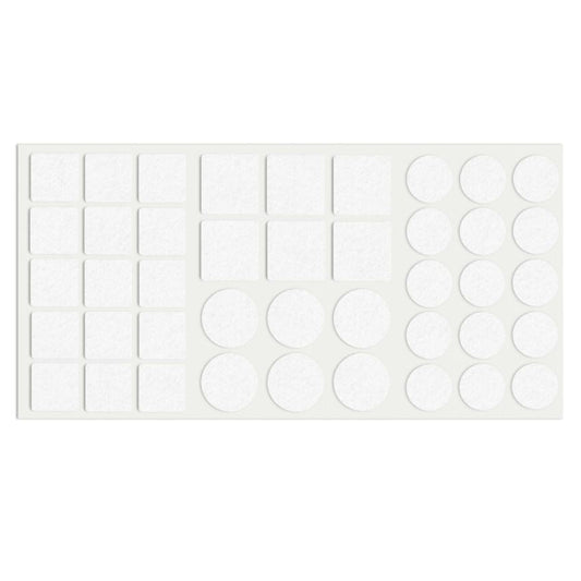 Self-Adhesive Felt Pad Mixed White NTP 