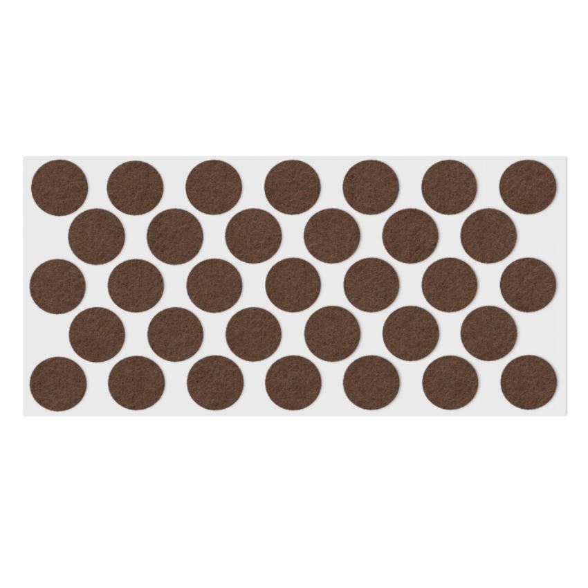 Samolepící filcová podložka Ø24mm hnědá – Furnica