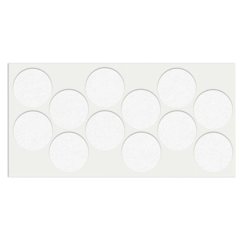 Samolepící podložka z filcu Ø40mm bílá – Furnica
