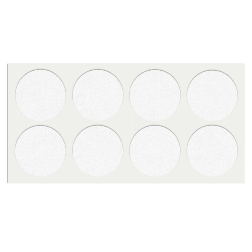 Samolepící filcová podložka Ø50mm bílá – Furnica