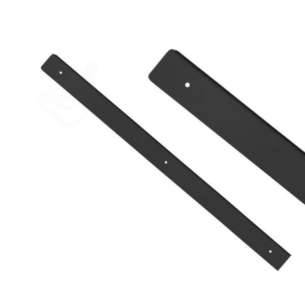 Boční lišta pro 38mm pracovní desku R-3, černě eloxovaná. – Vlevo – Furnica