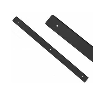 Boční lišta pro 38mm pracovní desku R-3, černě eloxovaná.