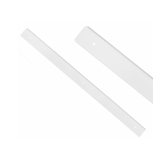 Boční lišta pro 38mm pracovní desku R-3, bílý práškově lakovaný hliník – Vlevo – Furnica
