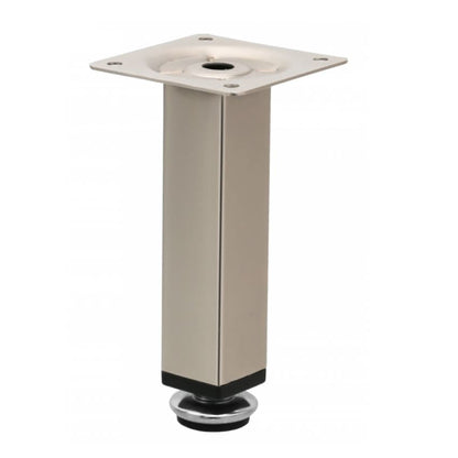 Square Furniture Leg 25x25mm - H120mm Satin NTP 
