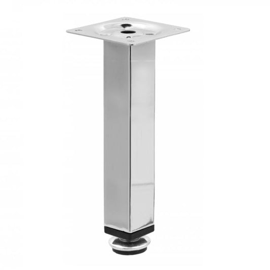 Čtvercová noha nábytku 25x25mm - H150mm chromovaná – Furnica