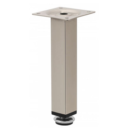 Square Furniture Leg 25x25mm - H150mm Satin NTP 
