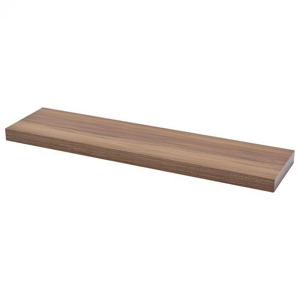 Plovoucí police - balení po 3 - ořech - 90 cm